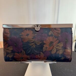 Patricia Nash Multicolor Floral Leather Clutch Or Wallet
